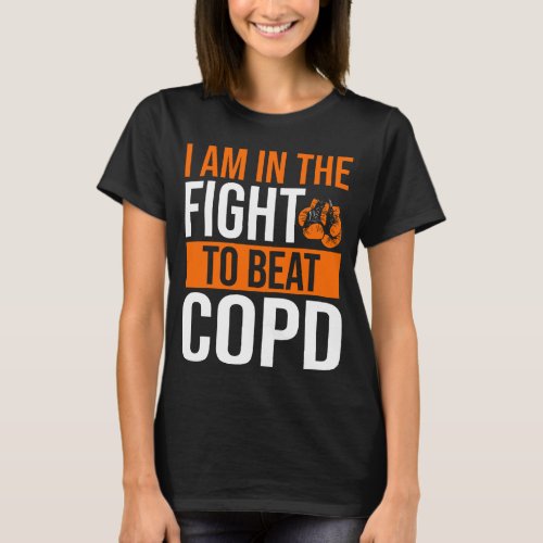 COPD Awareness Ribbon Beat Disease Warrior T_Shirt