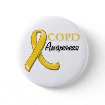 COPD Awareness Ribbon (gold ribbon) Button