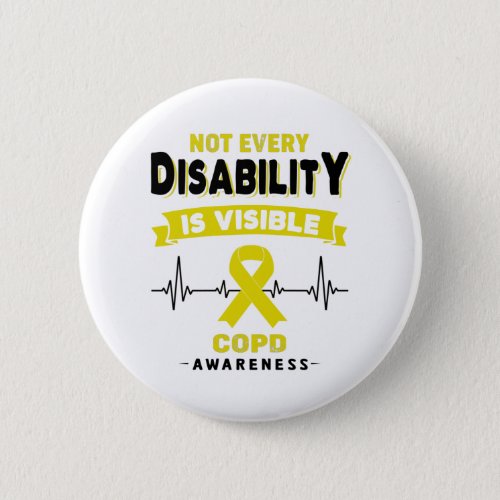 COPD Awareness Ribbon Support Gifts Button