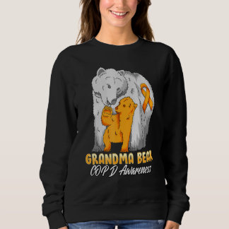 Copd Child Awareness Grandma Bear Support Ribbon Sweatshirt