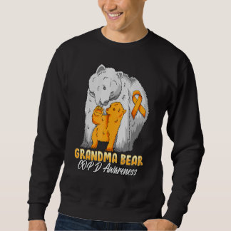 Copd Child Awareness Grandma Bear Support Ribbon Sweatshirt