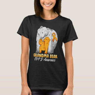 Copd Child Awareness Grandma Bear Support Ribbon T-Shirt