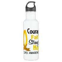 COPD Courage Faith 1 Stainless Steel Water Bottle