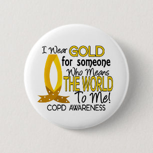 COPD Means World To Me 1 Pinback Button