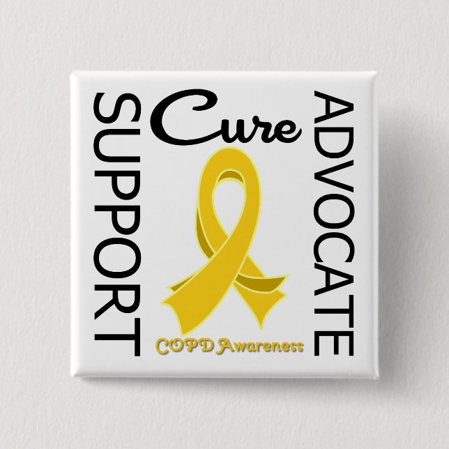 COPD Support Advocate Cure Button (Front)