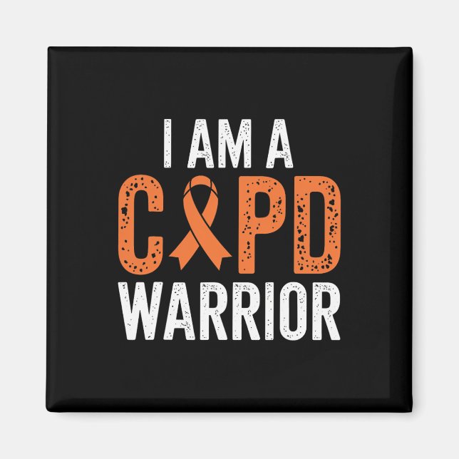 Copd Warrior Pulmonary Lung Disease Emphysema Bron Magnet (Front)