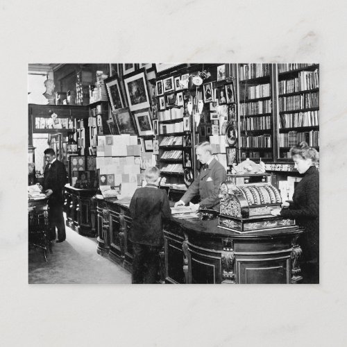 Copenhagen Bookstore 1899 Postcard