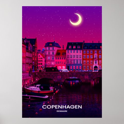 Copenhagen City Poster