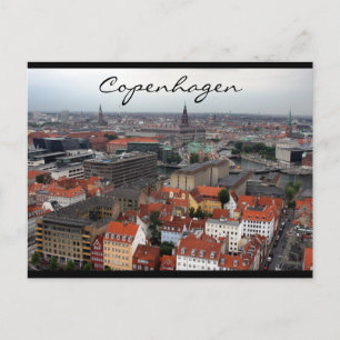 copenhagen city scene postcard