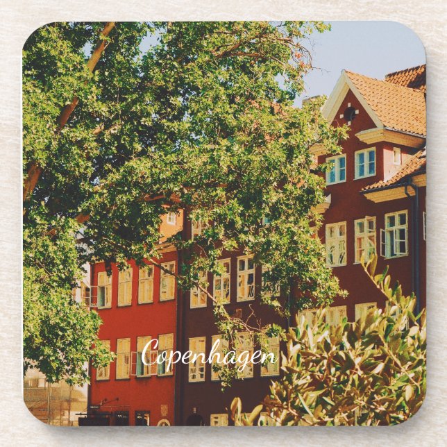 Copenhagen cityscape - Denmark Beverage Coaster (Front)