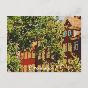 Copenhagen cityscape - Denmark Holiday Postcard