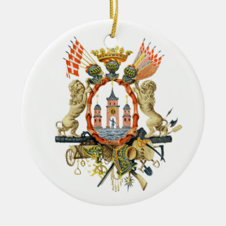 Copenhagen Coat of Arms Ceramic Ornament