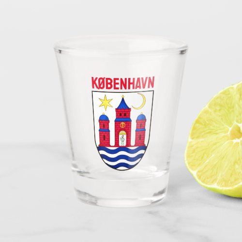 Copenhagen coat of arms _ DENMARK Shot Glass