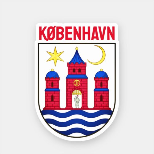 Copenhagen coat of arms _ DENMARK Sticker
