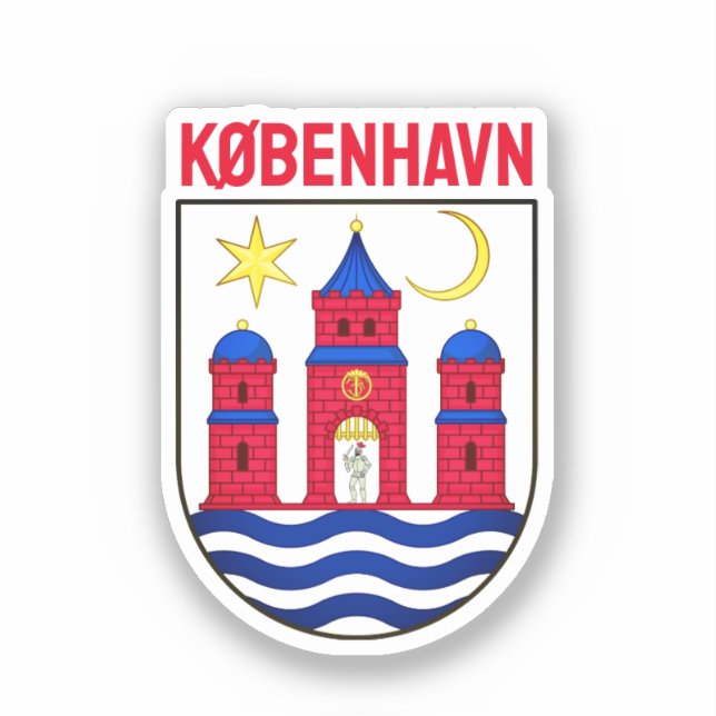 Copenhagen coat of arms - DENMARK Sticker (Front)