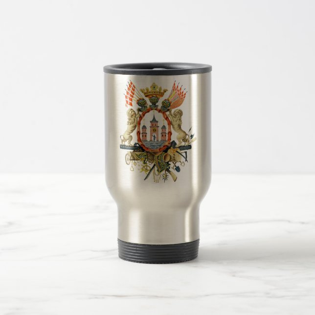 Copenhagen Coat of Arms Travel Mug (Center)