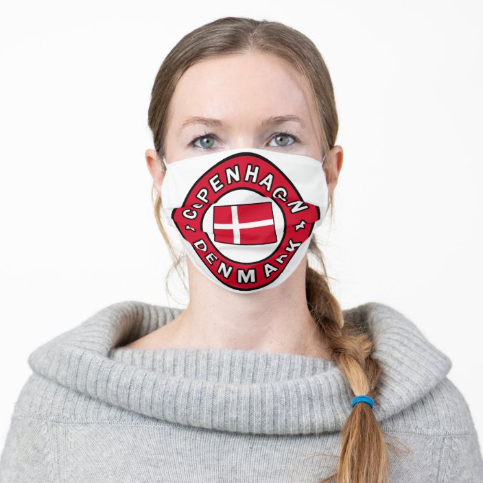 Copenhagen Denmark Adult Cloth Face Mask