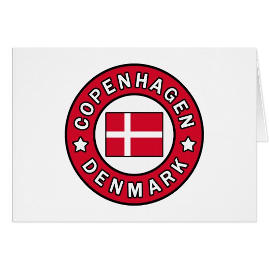Copenhagen Denmark Cards (Front Horizontal)