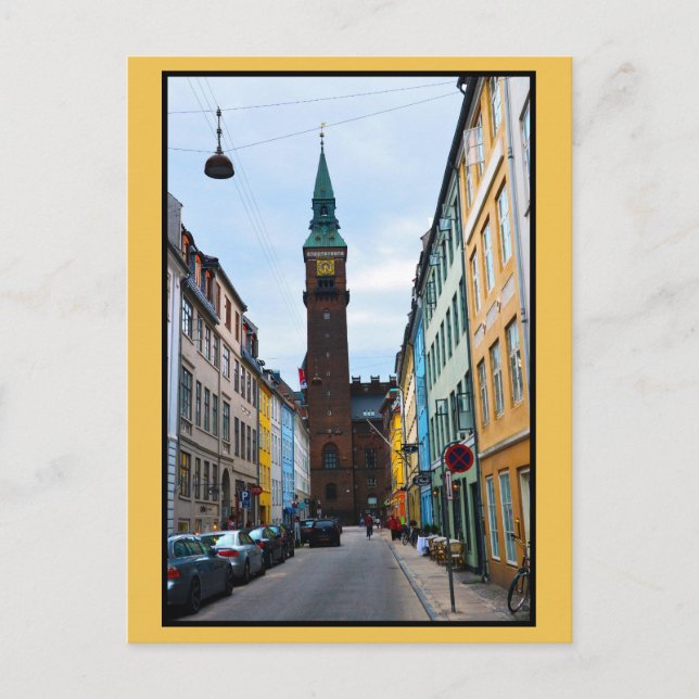 Copenhagen, Denmark, City Hall Postcard (Front)