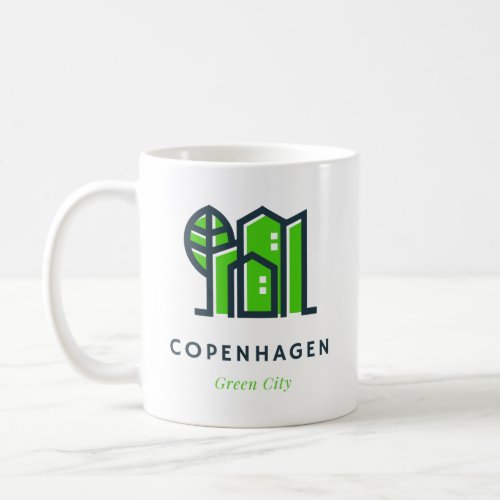 Copenhagen Denmark Danish Sustainable Green City Coffee Mug