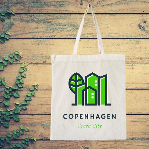 Copenhagen Denmark Danish Sustainable Green City Tote Bag