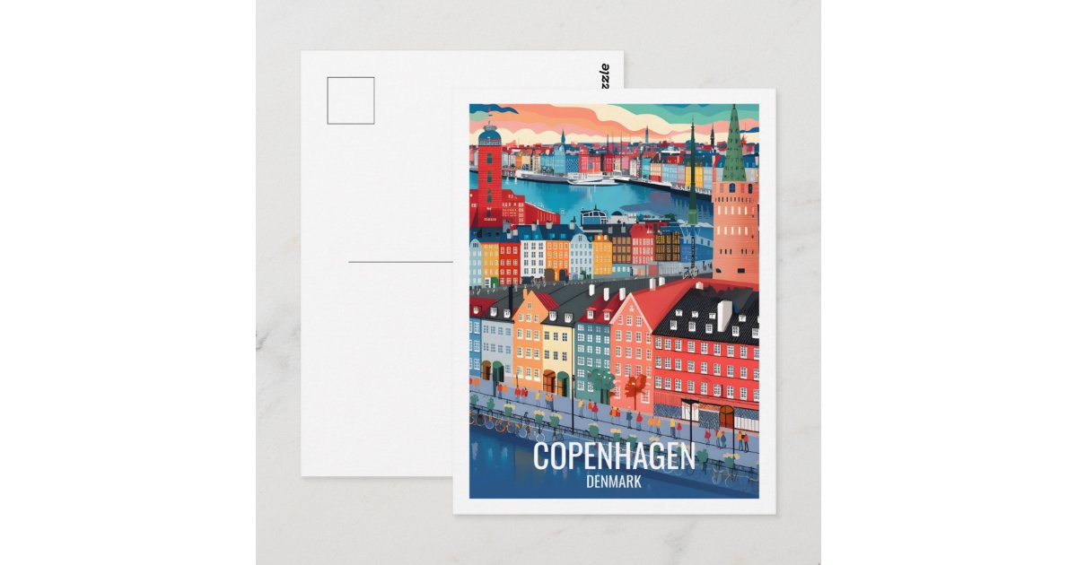 Copenhagen Denmark Famous Travel Place Postcard | Zazzle