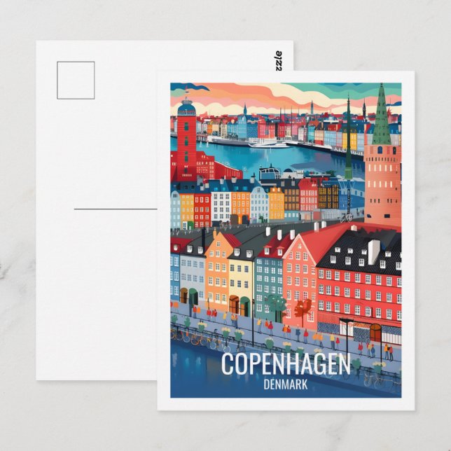 Copenhagen Denmark Famous Travel Place Postcard (Front/Back)