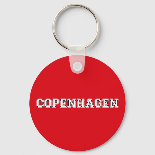 Copenhagen Denmark Keychain (Front)