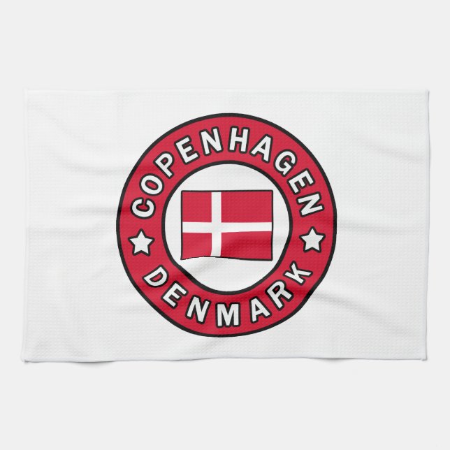 Copenhagen Denmark Kitchen Towel (Horizontal)