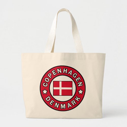 Copenhagen Denmark Large Tote Bag