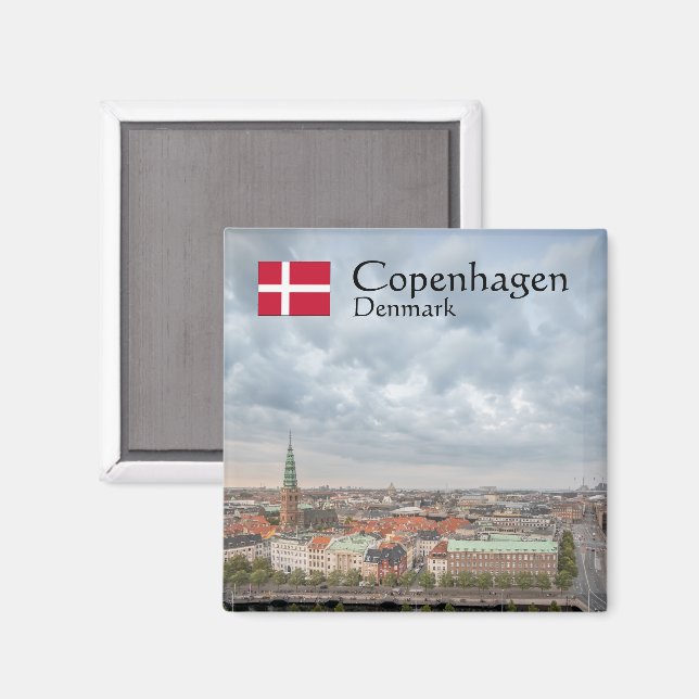 Copenhagen Denmark Magnet (Front/Back)