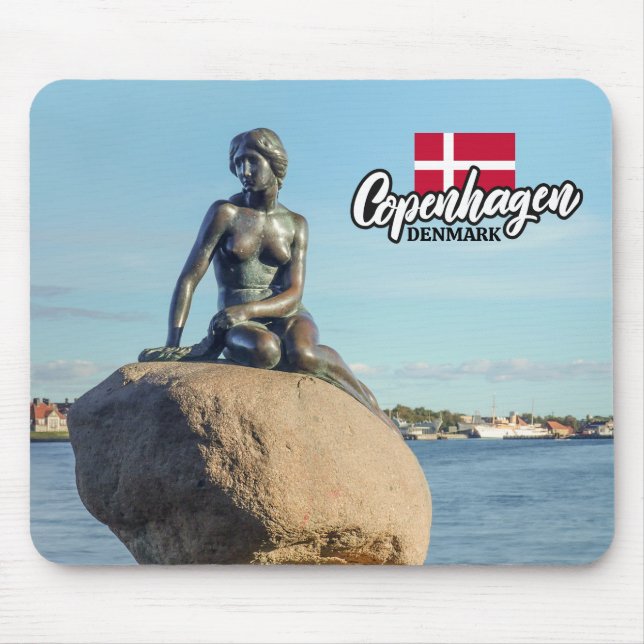 Copenhagen Denmark Mermaid Mouse Pad (Front)