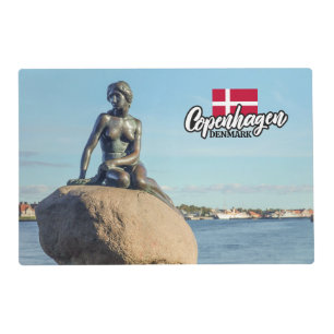 Copenhagen Denmark Mermaid Placemat