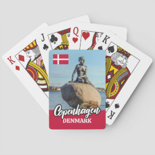 Copenhagen Denmark Mermaid Poker Cards