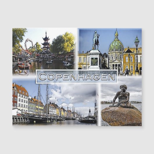 Copenhagen - Denmark - Mosaic - (Front)