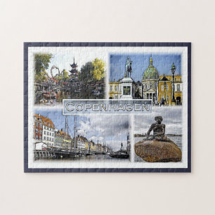Copenhagen - Denmark - Mosaic - Jigsaw Puzzle