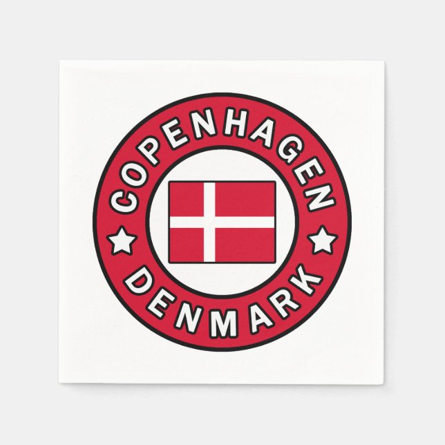 Copenhagen Denmark Napkins (Front)