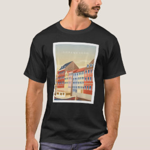 Copenhagen Denmark Nyhavn Harbor Tourism Travel So T-Shirt