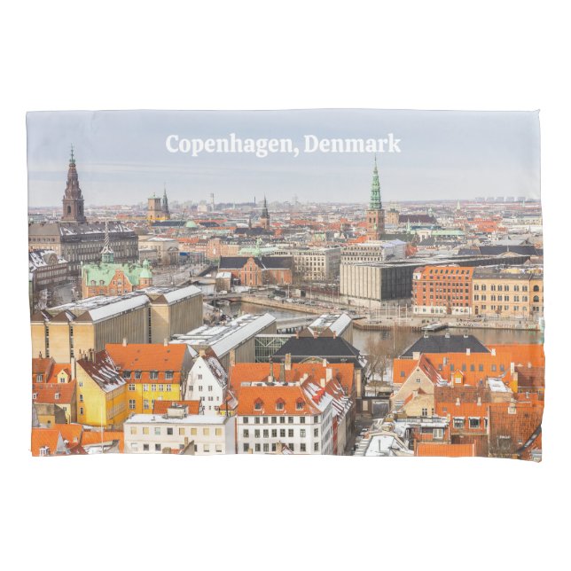 Copenhagen Denmark Pillow Case (Front)