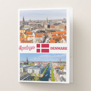 Copenhagen Denmark Pocket Folder