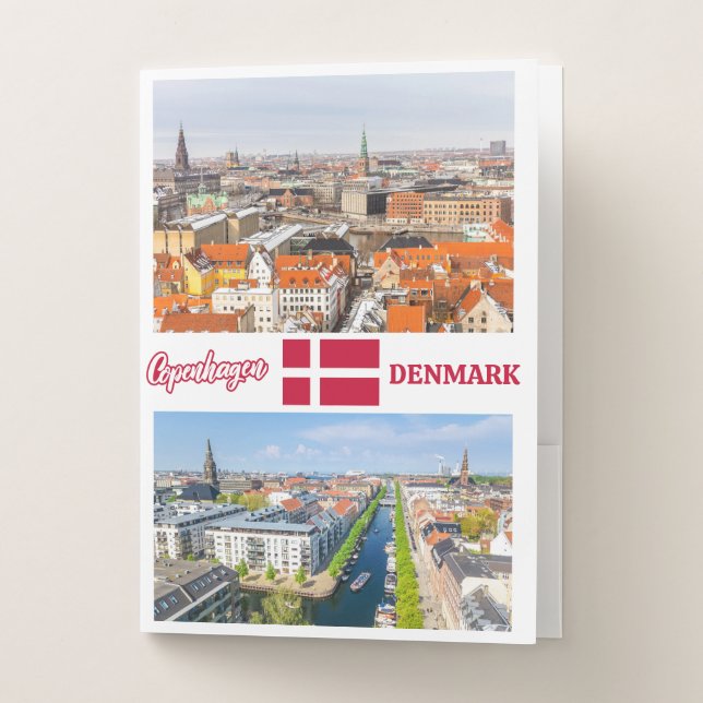 Copenhagen Denmark Pocket Folder (Front)