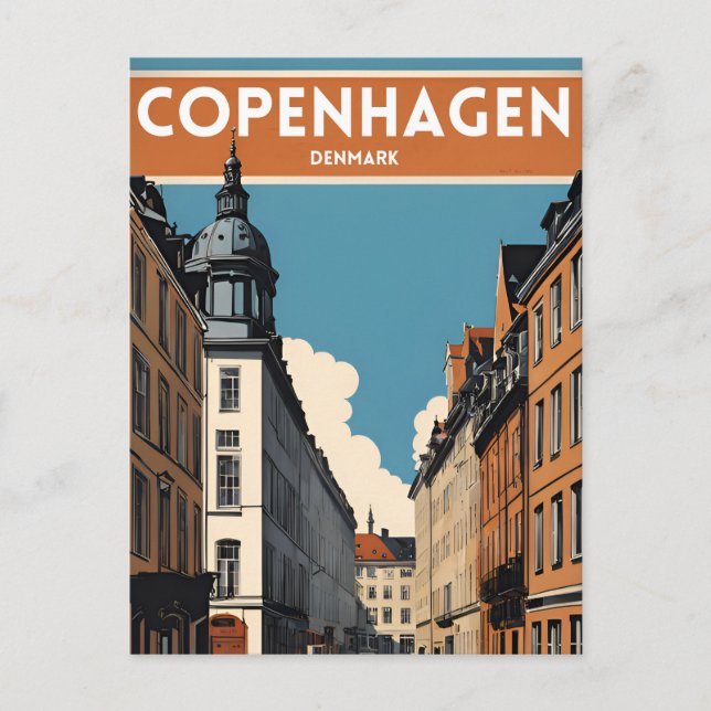 Copenhagen Denmark Postcard (Front)