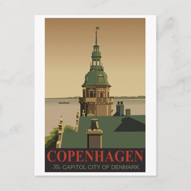 Copenhagen, Denmark Postcard (Front)