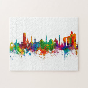 Copenhagen Denmark Skyline Jigsaw Puzzle
