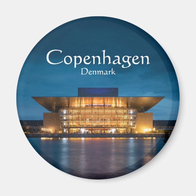 Copenhagen Denmark Souvenir Magnet (Front)