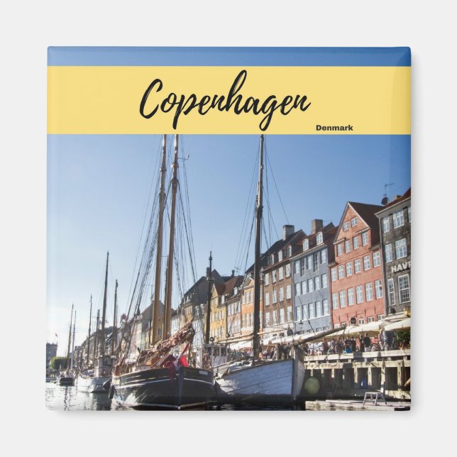 Copenhagen Denmark Souvenir Magnet (Front)