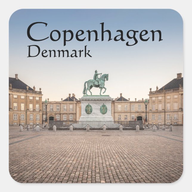 Copenhagen Denmark Square Sticker (Front)