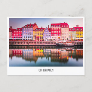Copenhagen, Denmark travel postcard