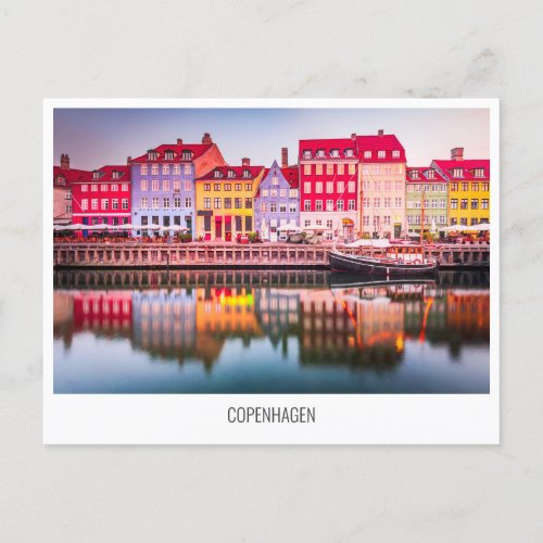Copenhagen Denmark travel postcard