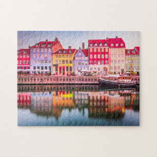 Copenhagen, Denmark travel postcard Jigsaw Puzzle